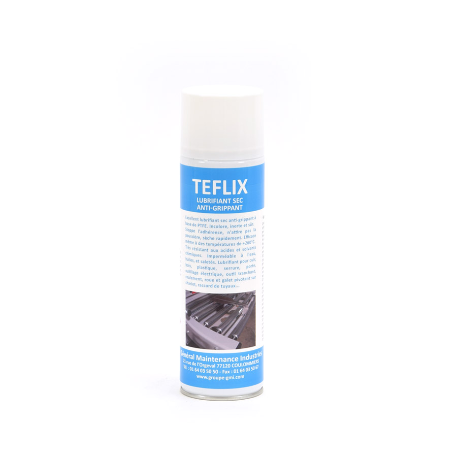 TEFLIX - Aérosol lubrifiant sec au PTFE - GMI - Shop